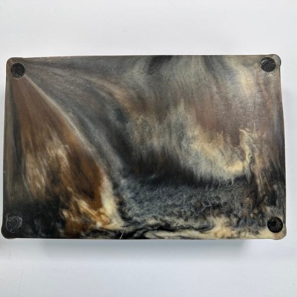 Vintage Incolay Stone Jewelry Box Hunting Dog Scene Pointer - Picture 13 of 16